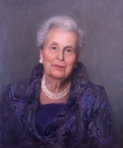Oil portrait: Mrs S Mayer