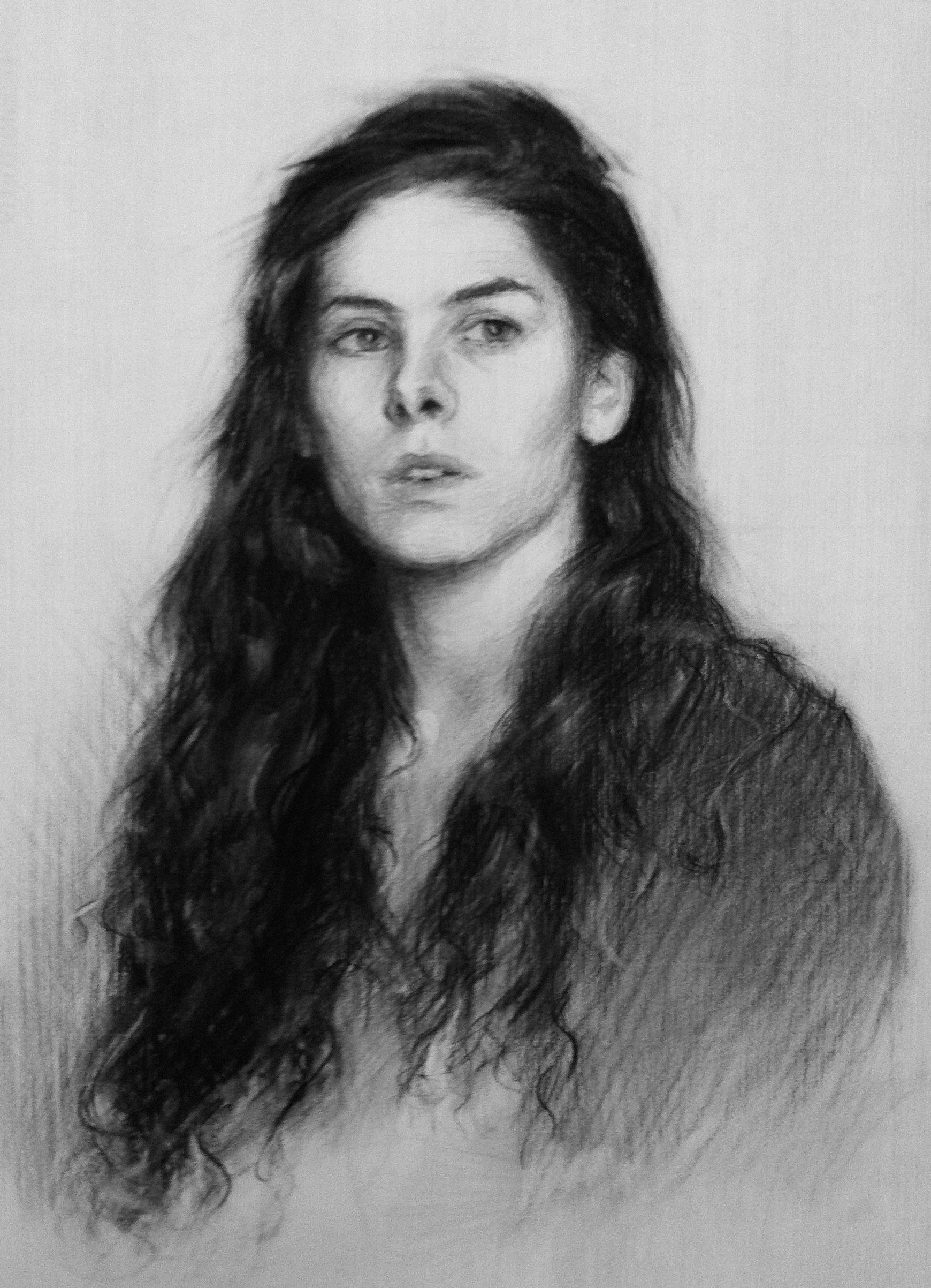 Charcoal portrait: Eleonora