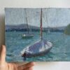 oil painting of Boats on Thunersee