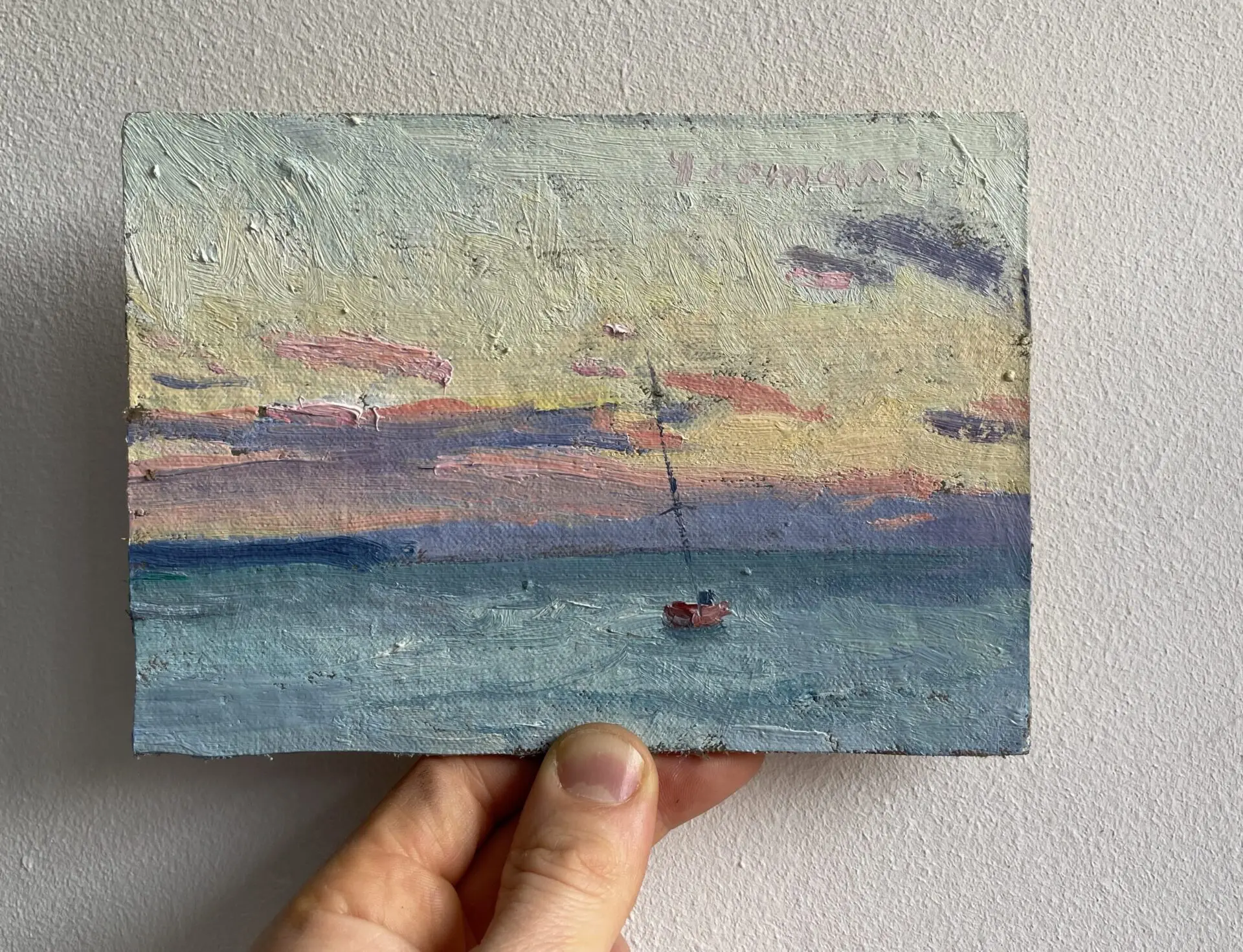 A boat in the wind
