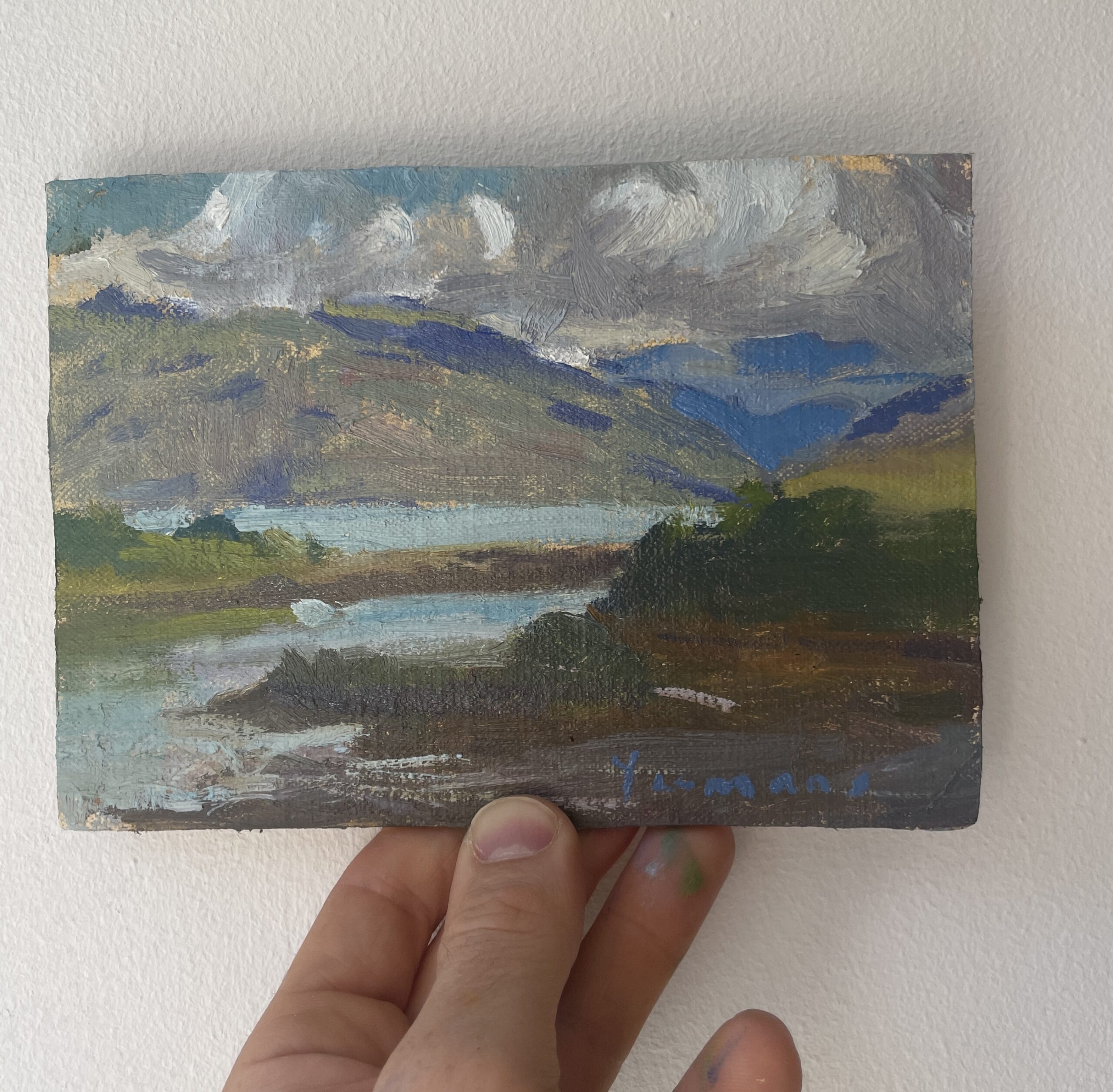 oil painting . Cloudy Skies, Isle of Skye