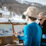 Artist painting Chalendamarz